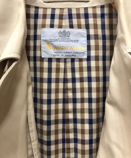 Aquascutum（アクアスキュータム）Aquascutum (アクアスキュータム) ステンカラーコート ベージュ サイズ:FREEの古着・服飾アイテム