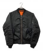 AVIREXアヴィレックス）の古着「COMMERCIAL LOGO MA-1」｜ブラック