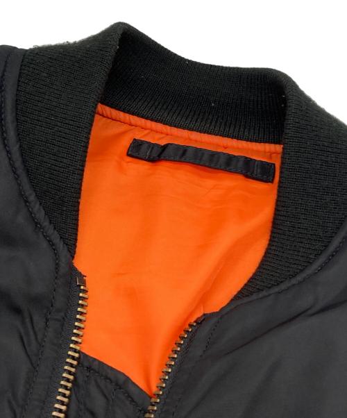 AVIREX（アヴィレックス）AVIREX (アヴィレックス) COMMERCIAL LOGO MA-1 ブラック サイズ:Lの古着・服飾アイテム