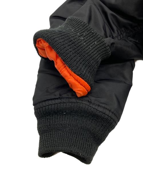 AVIREX（アヴィレックス）AVIREX (アヴィレックス) COMMERCIAL LOGO MA-1 ブラック サイズ:Lの古着・服飾アイテム