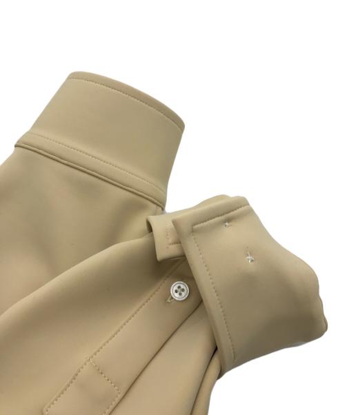 XANDER ZHOU（ザンダーゾウ）XANDER ZHOU (ザンダーゾウ) LONG SLEEVES SHIRT LASER CUT PATTERN ベージュ サイズ:46の古着・服飾アイテム