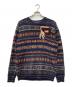 POLO RALPH LAUREN（ポロ・ラルフローレン）の古着「総柄ワッペンニット」｜ネイビー