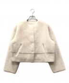 martiniqueマルティニーク）の古着「ボアショートブルゾン」｜ホワイト