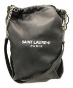 Saint Laurent Parisサンローランパリ）の古着「Teddy Bucket Bag Leather Small」｜ブラック