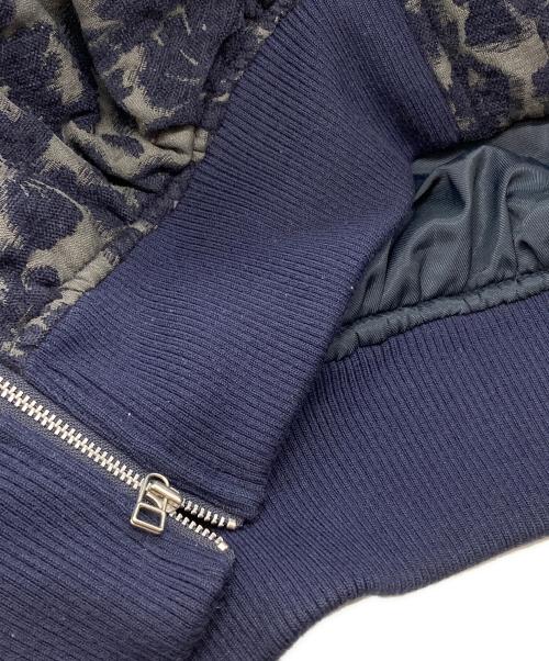 MAISON SPECIAL（メゾンスペシャル）MAISON SPECIAL (メゾンスペシャル) フラワージャガードブルゾン ネイビー サイズ:FREEの古着・服飾アイテム