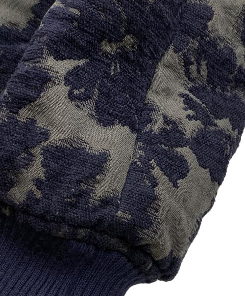 MAISON SPECIAL（メゾンスペシャル）MAISON SPECIAL (メゾンスペシャル) フラワージャガードブルゾン ネイビー サイズ:FREEの古着・服飾アイテム