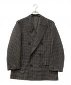 SCYEサイ）の古着「Shetland Wool Tweed D・B Short Coat」｜ブラウン