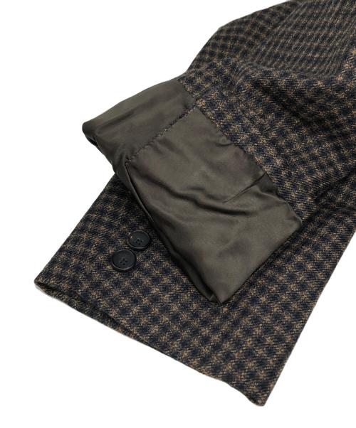 SCYE（サイ）SCYE (サイ) Shetland Wool Tweed D・B Short Coat ブラウン サイズ:38の古着・服飾アイテム