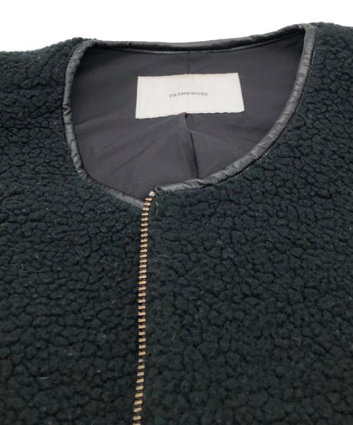 FRAMeWORK（フレームワーク）FRAMeWORK (フレームワーク) ボアベスト ブラック サイズ:FREEの古着・服飾アイテム