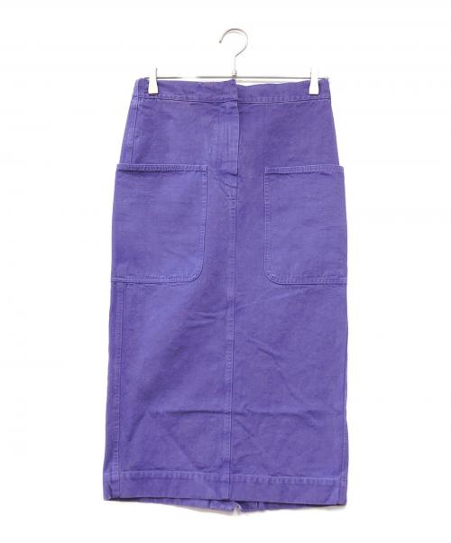 MaxMara（マックスマーラ）MaxMara (マックスマーラ) 2Pカラーデニムスカート パープル サイズ:38 未使用品の古着・服飾アイテム