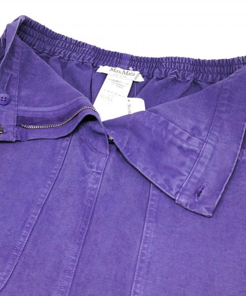 MaxMara（マックスマーラ）MaxMara (マックスマーラ) 2Pカラーデニムスカート パープル サイズ:38 未使用品の古着・服飾アイテム