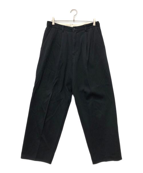 Graphpaper（グラフペーパー）Graphpaper (グラフペーパー) Hard Twill Two Tuck Pants ブラック サイズ:3の古着・服飾アイテム
