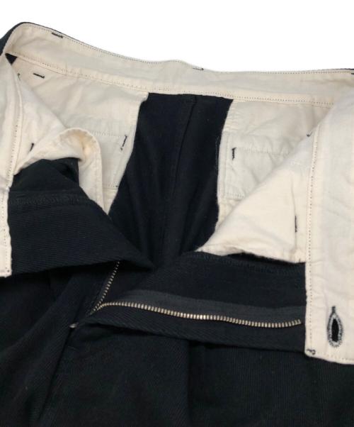 Graphpaper（グラフペーパー）Graphpaper (グラフペーパー) Hard Twill Two Tuck Pants ブラック サイズ:3の古着・服飾アイテム