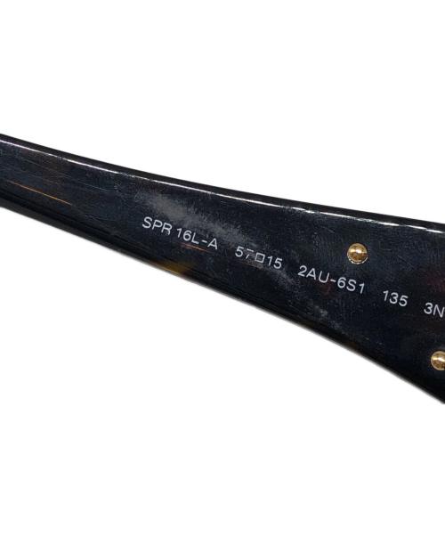 PRADA（プラダ）PRADA (プラダ) サイド三角プレートロゴサングラス ブラック サイズ:57□15の古着・服飾アイテム