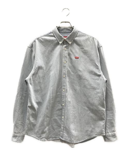 SUPREME（シュプリーム）Supreme (シュプリーム) small box logo shirt インディゴ サイズ:Mの古着・服飾アイテム