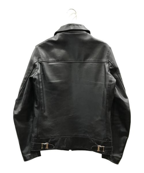 666（666）666 (666) シングルライダースレザージャケット ブラック サイズ:XSの古着・服飾アイテム
