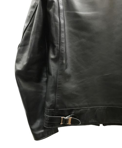 666（666）666 (666) シングルライダースレザージャケット ブラック サイズ:XSの古着・服飾アイテム