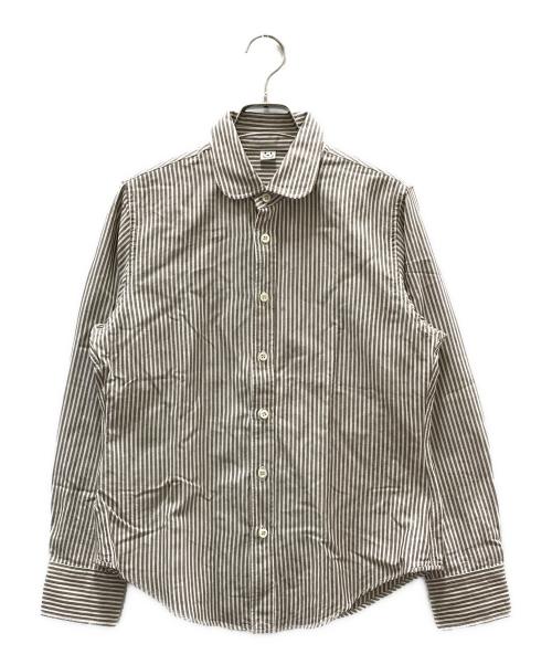 45R（フォーティファイブ・アール）45R (フォーティーファイブアール) 薄オックスのプティローファーシャツ グレー サイズ:FREEの古着・服飾アイテム
