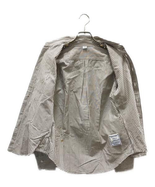 45R（フォーティファイブ・アール）45R (フォーティーファイブアール) 薄オックスのプティローファーシャツ グレー サイズ:FREEの古着・服飾アイテム