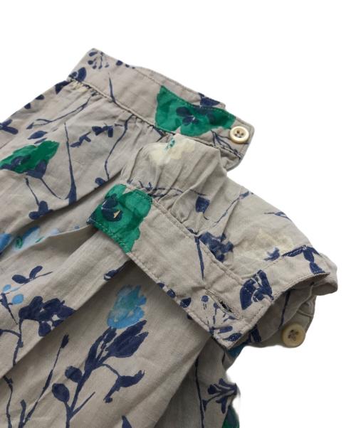 45R（フォーティファイブ・アール）45R (フォーティーファイブアール) ウィンターフラワープリントのくしゅくしゅブラウス グレー サイズ:FREEの古着・服飾アイテム