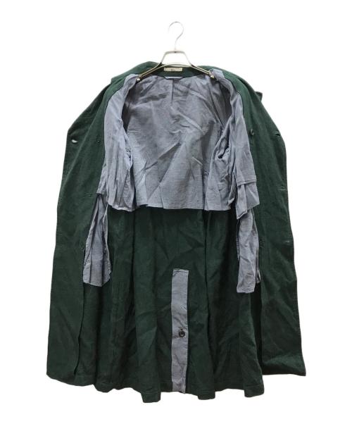 45R（フォーティファイブ・アール）45R (フォーティーファイブアール) リネンダブルコート グリーン サイズ:2の古着・服飾アイテム