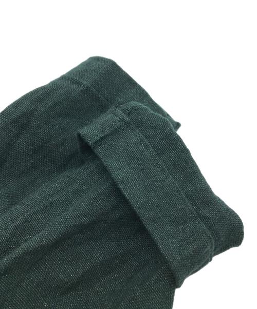 45R（フォーティファイブ・アール）45R (フォーティーファイブアール) リネンダブルコート グリーン サイズ:2の古着・服飾アイテム