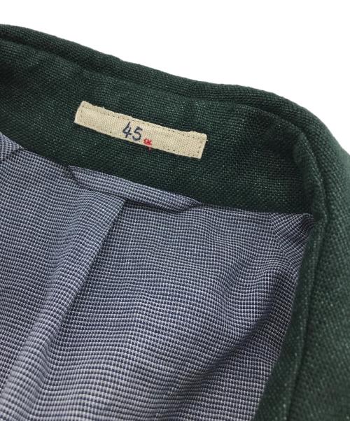 45R（フォーティファイブ・アール）45R (フォーティーファイブアール) リネンダブルコート グリーン サイズ:2の古着・服飾アイテム