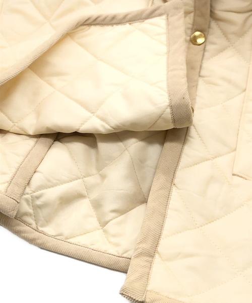 Traditional Weatherwear（トラディショナルウェザーウェア）Traditional Weatherwear (トラディショナルウェザーウェア) 2WAYキルティングジャケット アイボリー サイズ:36の古着・服飾アイテム