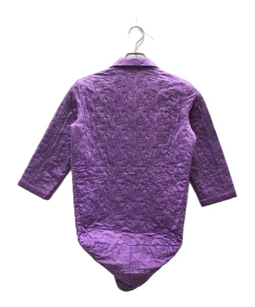 tricot COMME des GARCONS（トリココムデギャルソン）tricot COMME des GARCONS (トリココムデギャルソン) フラワー刺繍デザインシャツ パープル サイズ:Mの古着・服飾アイテム