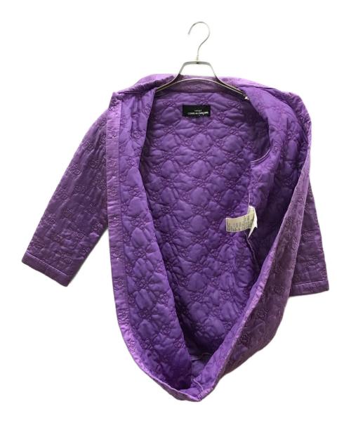 tricot COMME des GARCONS（トリココムデギャルソン）tricot COMME des GARCONS (トリココムデギャルソン) フラワー刺繍デザインシャツ パープル サイズ:Mの古着・服飾アイテム