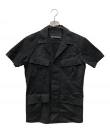 1piu1uguale3（ウノピュウノウグァーレトレ）の古着「半袖シャツ」｜ブラック