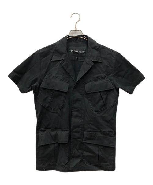 1piu1uguale3（ウノピュウノウグァーレトレ）1piu1uguale3 (ウノピュウノウグァーレトレ) 半袖シャツ ブラック サイズ:3の古着・服飾アイテム