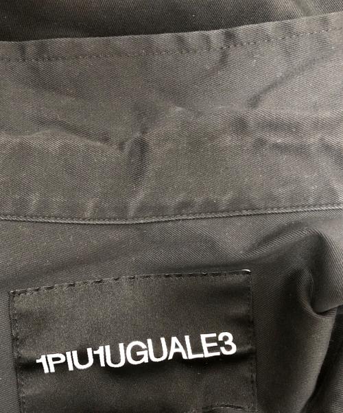 1piu1uguale3（ウノピュウノウグァーレトレ）1piu1uguale3 (ウノピュウノウグァーレトレ) 半袖シャツ ブラック サイズ:3の古着・服飾アイテム