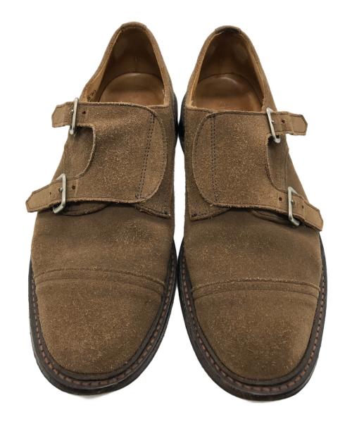 Tricker's（トリッカーズ）Tricker's (トリッカーズ) スウェードモンクシューズ ブラウン サイズ:UK 7 1/2の古着・服飾アイテム