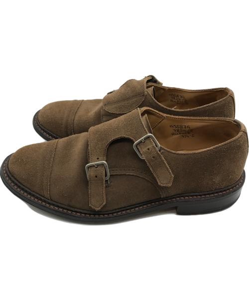 Tricker's（トリッカーズ）Tricker's (トリッカーズ) スウェードモンクシューズ ブラウン サイズ:UK 7 1/2の古着・服飾アイテム