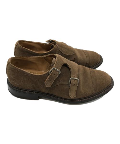 Tricker's（トリッカーズ）Tricker's (トリッカーズ) スウェードモンクシューズ ブラウン サイズ:UK 7 1/2の古着・服飾アイテム