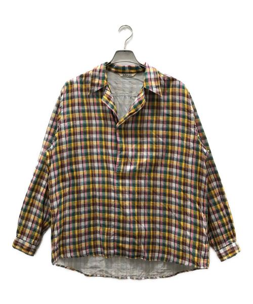 AURALEE（オーラリー）AURALEE (オーラリー) GIZA LIGHT WEIGHT DOUBLE-CLOTH P/O SHIRTS イエロー サイズ:3の古着・服飾アイテム