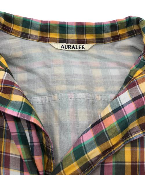 AURALEE（オーラリー）AURALEE (オーラリー) GIZA LIGHT WEIGHT DOUBLE-CLOTH P/O SHIRTS イエロー サイズ:3の古着・服飾アイテム