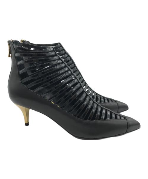 BALMAIN（バルマン）BALMAIN (バルマン) ヒールパンプス ブラック サイズ:37　1/2の古着・服飾アイテム