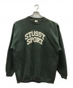 stussy sportsステューシー スポーツ）の古着「クルーネックスウェット」｜グリーン