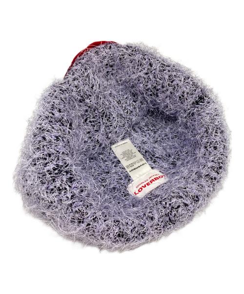 LOVERBOY（ラヴァーボーイ）LOVERBOY (ラヴァーボーイ) シャギーニットキャップ ラベンダー サイズ:下記参照の古着・服飾アイテム