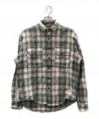 RRLダブルアールエル）の古着「チェックシャツ」｜グレー