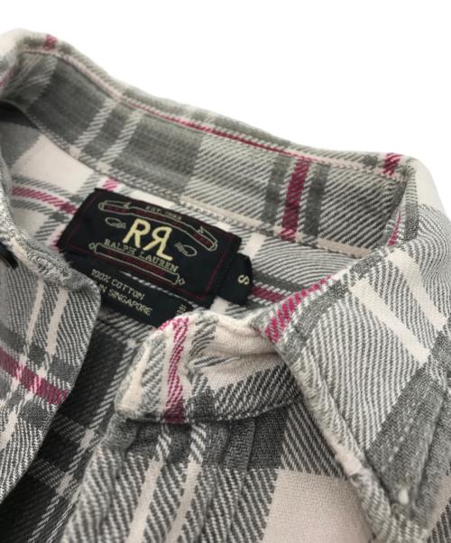 RRL（ダブルアールエル）RRL (ダブルアールエル) チェックシャツ グレー サイズ:Sの古着・服飾アイテム