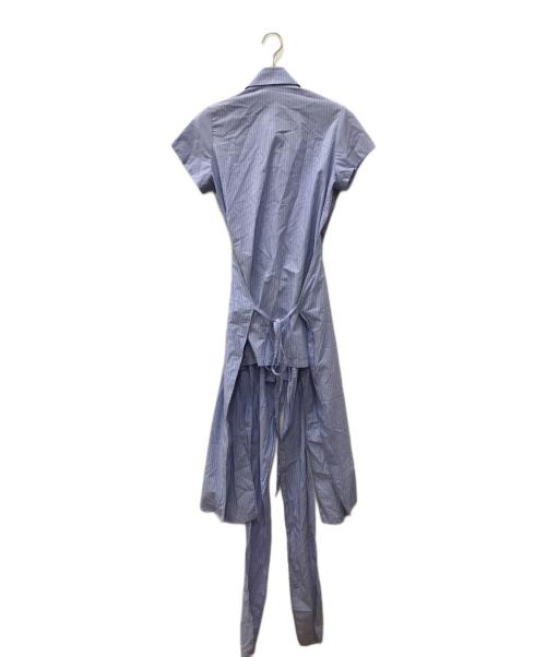 AKIKOAOKI（アキコアオキ）AKIKOAOKI (アキコアオキ) デザインワンピース ブルー サイズ:FREEの古着・服飾アイテム