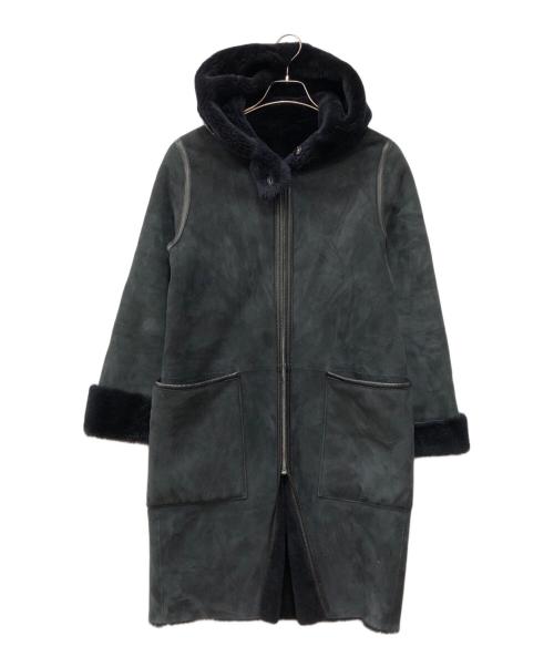 BACCA（バッカ）BACCA (バッカ) ムートンコート ブラック サイズ:36の古着・服飾アイテム