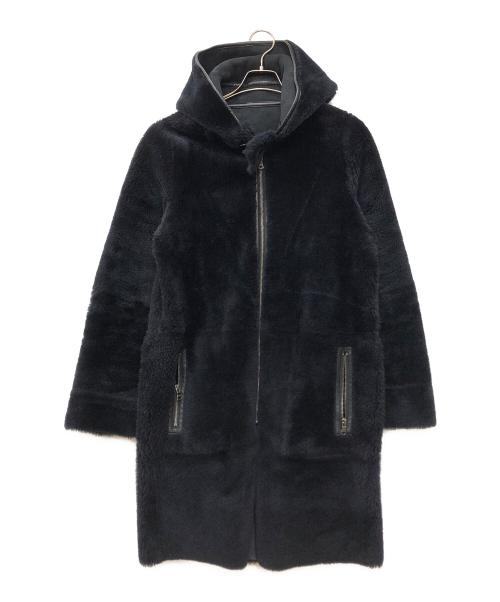 BACCA（バッカ）BACCA (バッカ) ムートンコート ブラック サイズ:36の古着・服飾アイテム