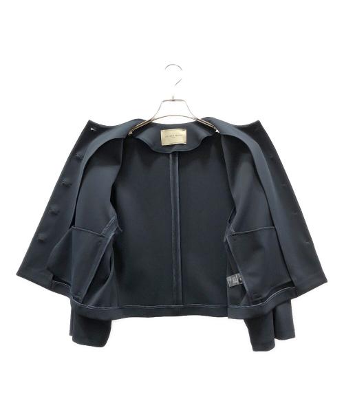 UNITED ARROWS（ユナイテッドアローズ）UNITED ARROWS (ユナイテッドアローズ) パールモチーフノーカラージャケット ネイビー サイズ:Sの古着・服飾アイテム