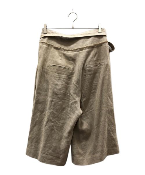 TOWAVASE（トワヴァーズ）TOWAVASE (トワヴァーズ) リネンハーフパンツ ベージュ サイズ:FREEの古着・服飾アイテム