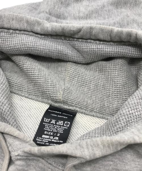 NUMBER (N)INE（ナンバーナイン）NUMBER (N)INE (ナンバーナイン) エンブレムパーカー グレー サイズ:2の古着・服飾アイテム