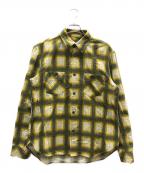 NUMBER (N)INEナンバーナイン）の古着「ネルシャツ」｜イエロー